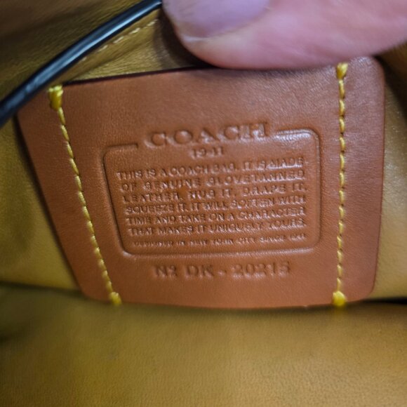 Coach Dinky With Tea Rose Crossbody Leather DK 20215 - Picture 13 of 15